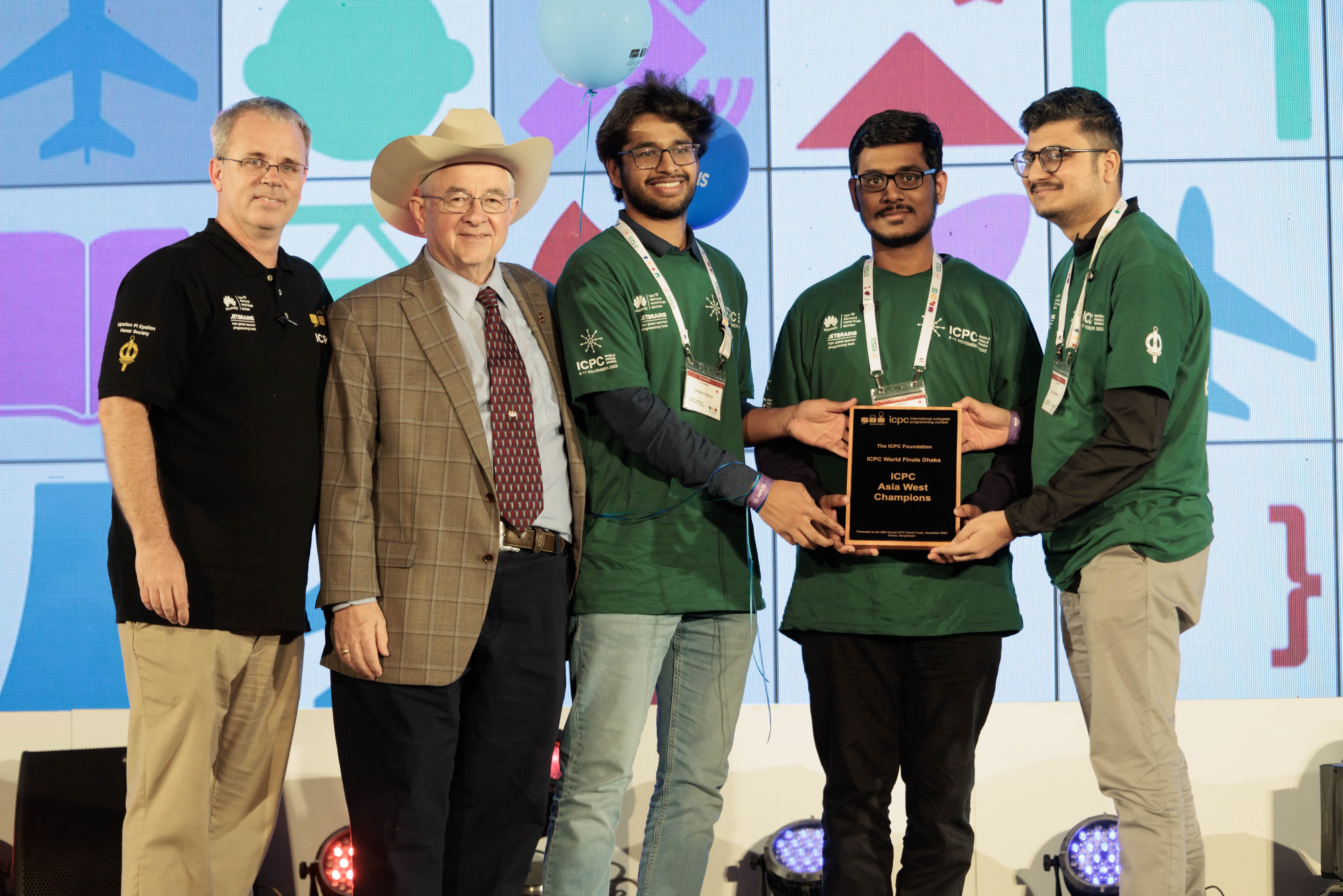 The Asia West winning team